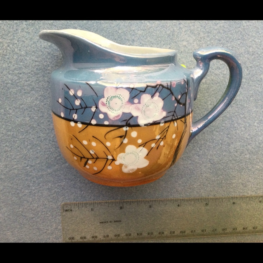 Vintage Takito Lusterware "Cherry Blossom" Creamer